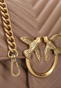 PINKO schoudertas love lady puff taupe