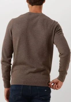 PROFUOMO trui pullover crew neck taupe Discount