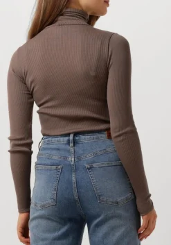 ROSEMUNDE coltrui silk t-shirt w/ roller neck taupe Online