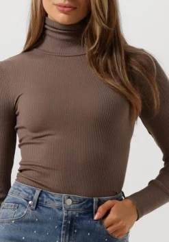 ROSEMUNDE coltrui silk t-shirt w/ roller neck taupe Online