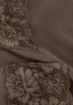 ROSEMUNDE top bernadine organic t-shirt lace taupe