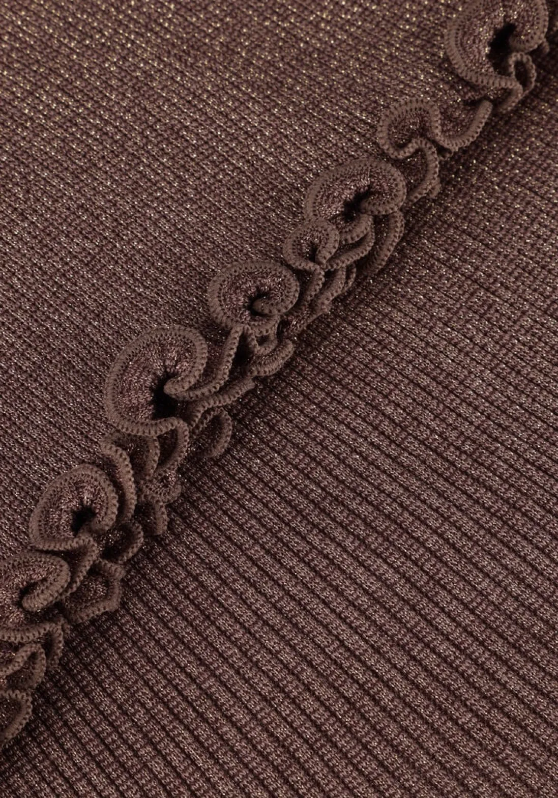 ROSEMUNDE top boston turtleneck w/ lurex taupe New