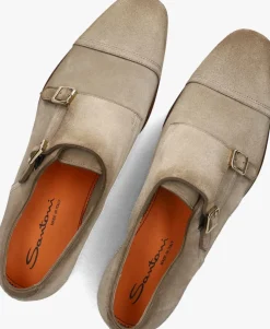 SANTONI instappers axel taupe Outlet