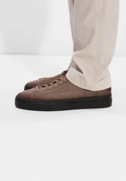 SANTONI lage sneakers 22120 taupe Hot