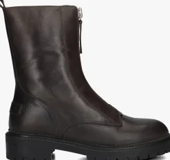 SHABBIES enkelboots tirza zipa taupe