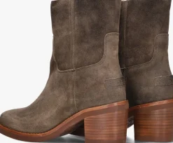 SHABBIES enkellaarsjes puk ankie taupe Outlet