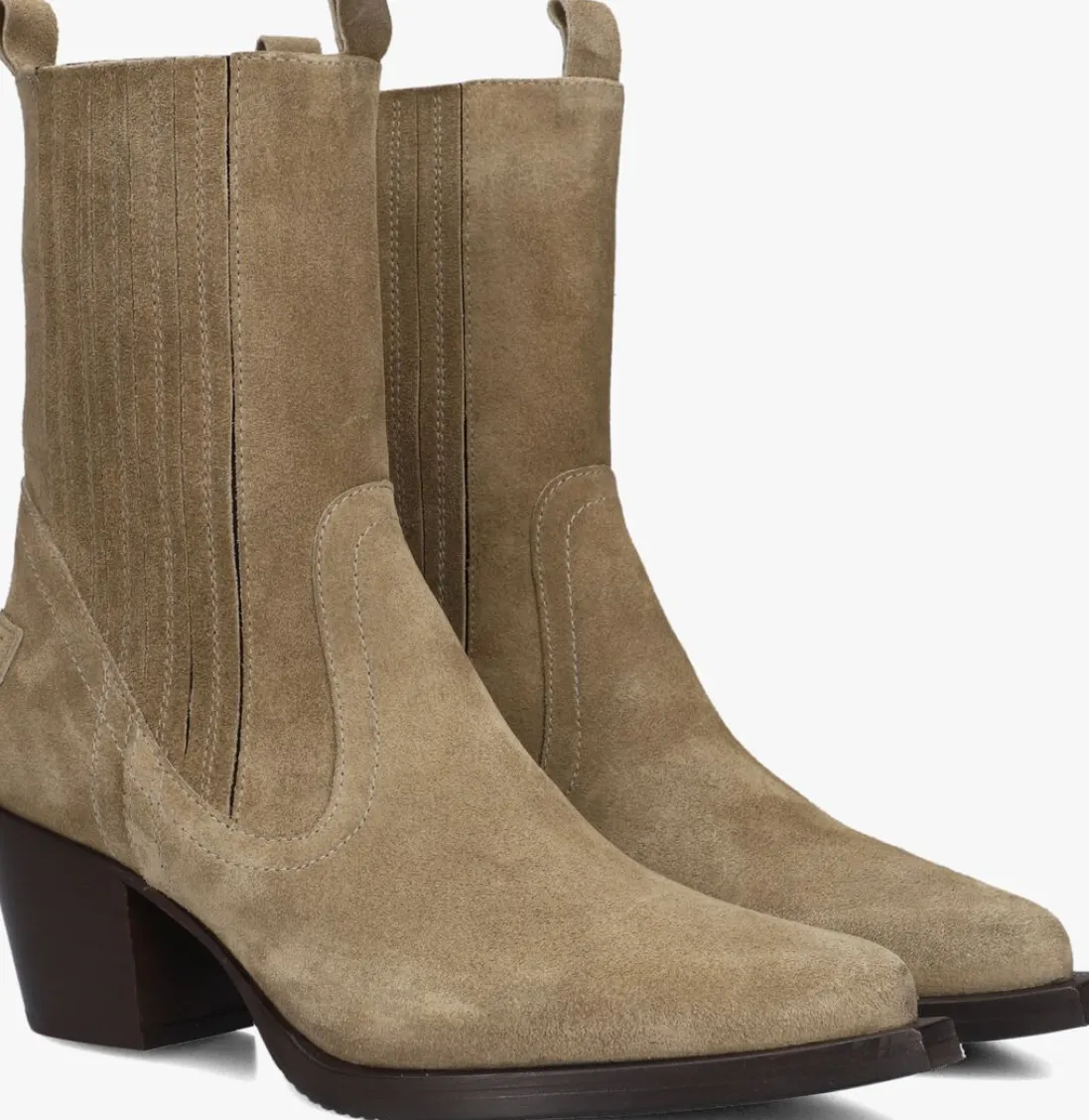 SHABBIES enkellaarsjes jaymie shelly taupe Online