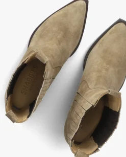 SHABBIES enkellaarsjes jaymie shelly taupe Online