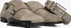 STEFANO LAURAN nette schoenen gesp taupe Clearance