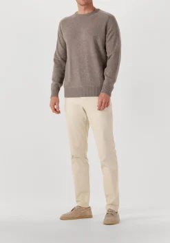 STEFANO LAURAN trui crew l taupe Clearance