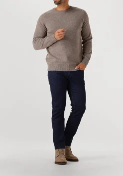 STEFANO LAURAN trui crew l taupe Clearance