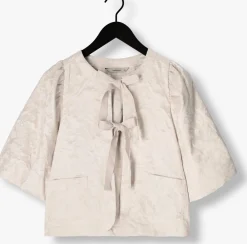 SUMMUM blouses blouse jacquard taupe
