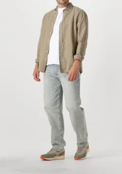 THE GOODPEOPLE casual overhemd soho taupe New