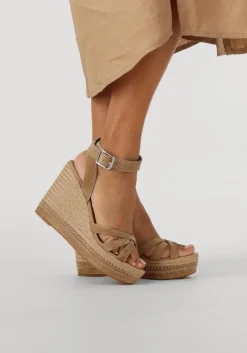 UNISA sandalen met hak munjal taupe Discount