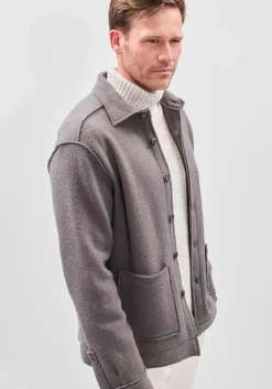 XACUS overshirt overshirt taupe