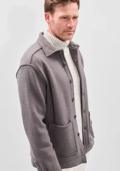 XACUS overshirt overshirt taupe