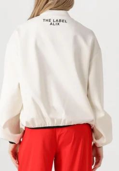 ALIX THE LABEL te jack ladies woven bull bomber wit New