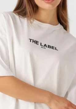ALIX THE LABEL te t-shirt ladies knitted basic the label t-shirt wit
