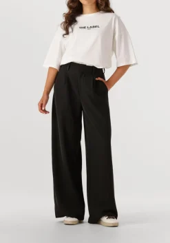 ALIX THE LABEL te t-shirt ladies knitted basic the label t-shirt wit