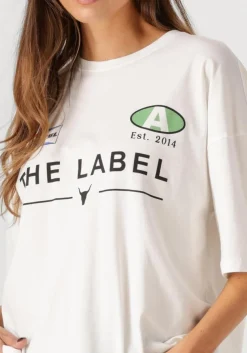 ALIX THE LABEL te t-shirt ladies knitted racer t-shirt wit Discount