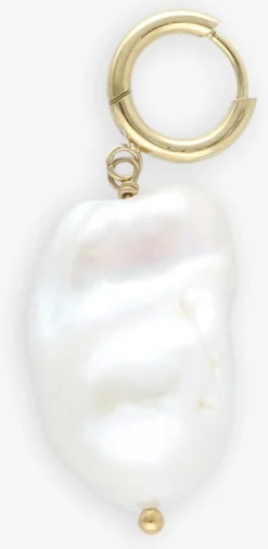 BONNIE STUDIOS te bedels big baroque pearl pendant wit Clearance