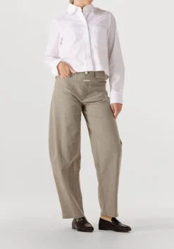 CLOSED te blouses cropped classic shirt wit Clearance