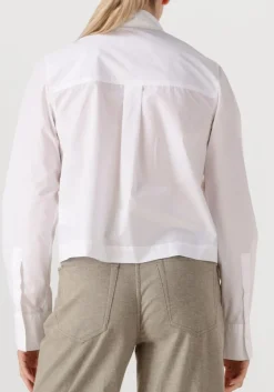 CLOSED te blouses cropped classic shirt wit Clearance