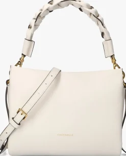 COCCINELLE te schoudertas boheme grana double wit New