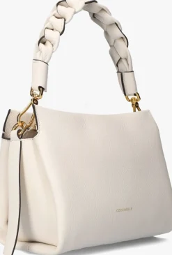 COCCINELLE te schoudertas boheme grana double wit New