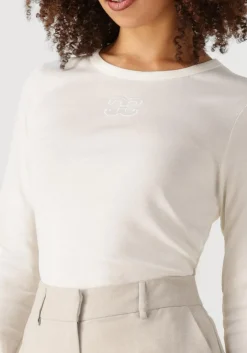 CO'COUTURE te t-shirt granny embroidery longsleeve tee wit Hot