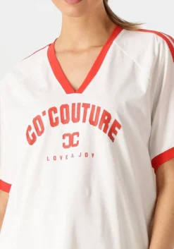 CO'COUTURE te t-shirt siaracc oversize sporty v-tee wit Online