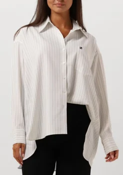 DANTE6 te blouses krijtstreep oversized blouse wit Best