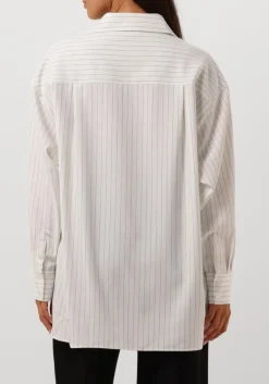 DANTE6 te blouses krijtstreep oversized blouse wit Best