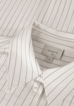 DANTE6 te blouses krijtstreep oversized blouse wit Best