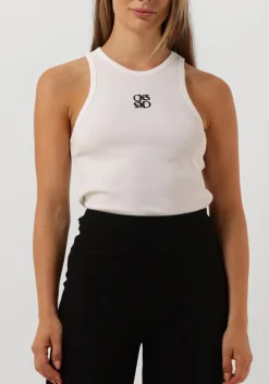 DANTE6 te top monogram logo tank top wit Outlet