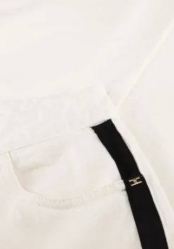 ELISABETTA FRANCHI te straight leg jeans jeans trousers wit Outlet