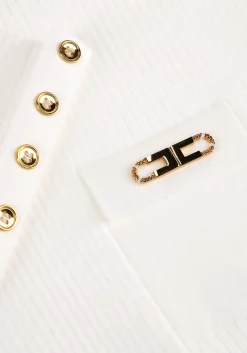 ELISABETTA FRANCHI te trui knitted sweater wit Outlet