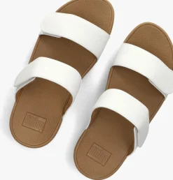 FITFLOP te slippers lulu adjustable shimmerlux sides wit Hot