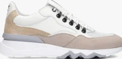 FLORIS VAN BOMMEL te lage sneakers sfm-10135 de zager wit Online