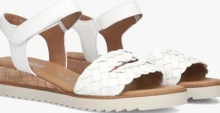GABOR te platte sandalen 759 wit Outlet