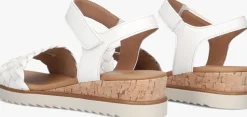 GABOR te platte sandalen 759 wit Outlet