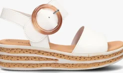 GABOR te platte sandalen 550.2 wit Outlet