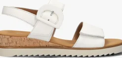 GABOR te platte sandalen 752 wit Discount