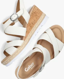 GABOR te sandalen met hak 832 wit Hot