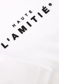 HAUTE L'AMITIÉ te haute l'amitié t-shirt crew rub print tee wit Online