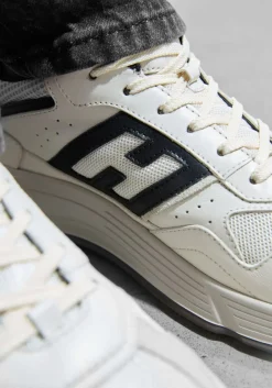 HOGAN te sneakers mesh combi runner wit Online