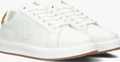 LAUREN RALPH LAUREN te lage sneakers ainsley low top lace wit Online