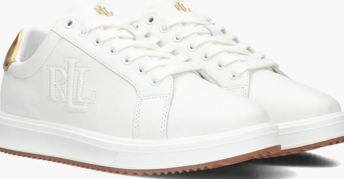 LAUREN RALPH LAUREN te lage sneakers ainsley low top lace wit Online