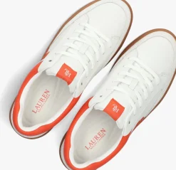 LAUREN RALPH LAUREN te lage sneakers hailey 6 low top lace wit