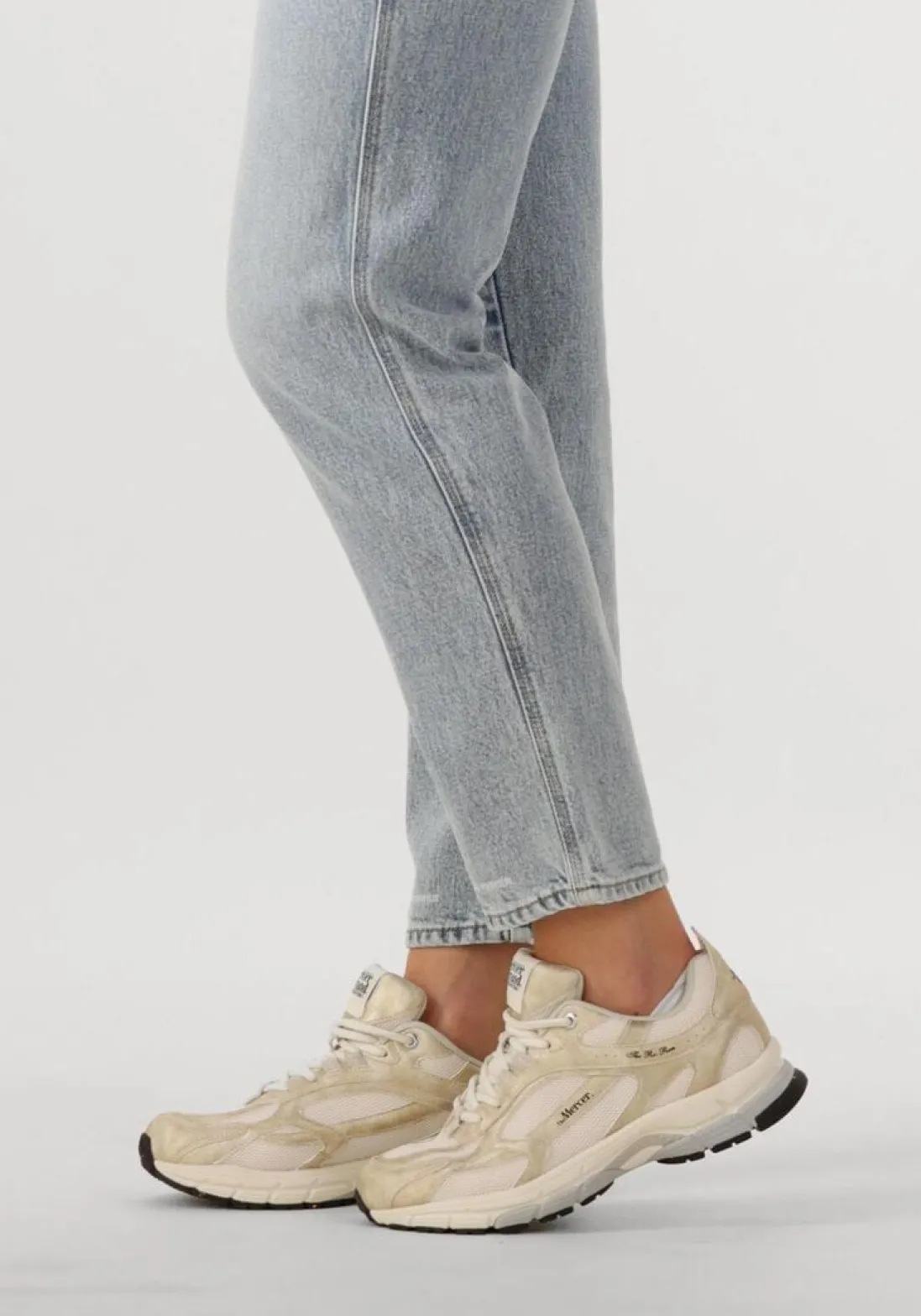 MERCER AMSTERDAM te lage sneakers the re-run metallic wit New